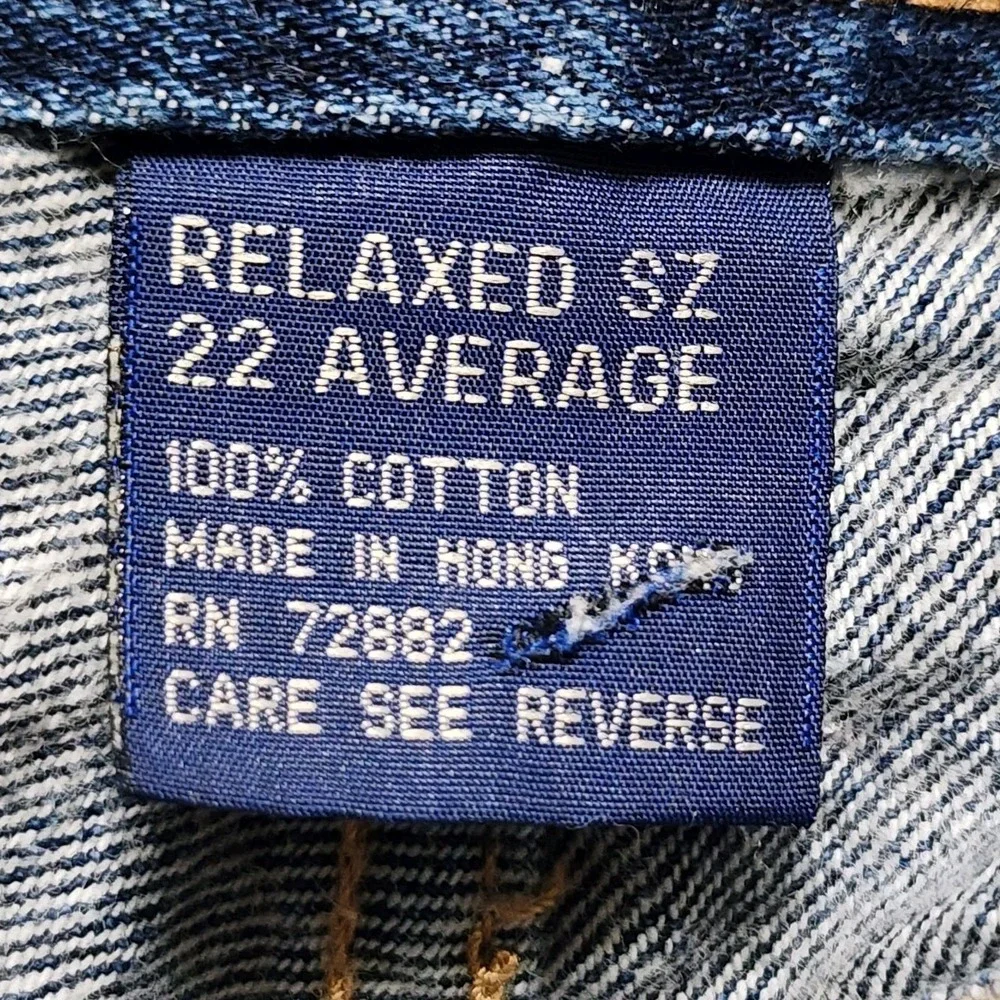 Vintage 1990s LA Blues Jeans Relaxed 22 Average Acid Wash‎ Denim Mom High Rise